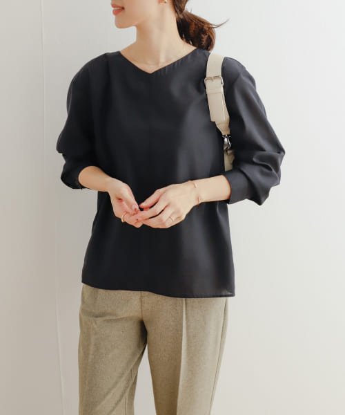 URBAN RESEARCH DOORS(アーバンリサーチドアーズ)/『UR TECH Smart Linen Touch』バックツイストブラウス/img27