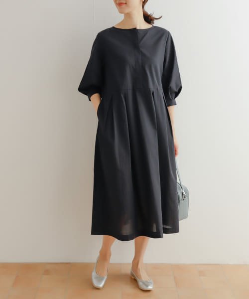 『UR TECH Smart Linen Touch』タックスリーブ切替ワンピース 人気・おすすめ｜使いやすい・旅行におすすめ 品質保証 全国発送