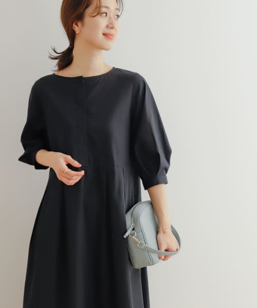 『UR TECH Smart Linen Touch』タックスリーブ切替ワンピース 人気・おすすめ｜使いやすい・旅行におすすめ 品質保証 全国発送