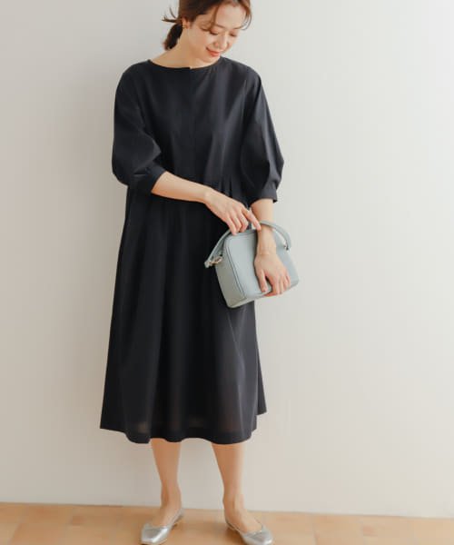 『UR TECH Smart Linen Touch』タックスリーブ切替ワンピース 人気・おすすめ｜使いやすい・旅行におすすめ 品質保証 全国発送