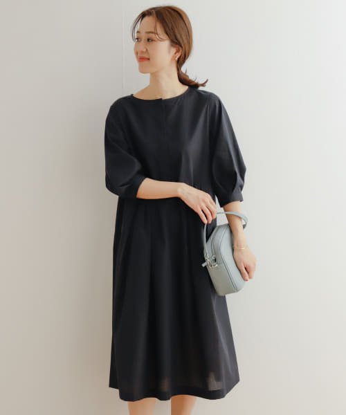 『UR TECH Smart Linen Touch』タックスリーブ切替ワンピース 人気・おすすめ｜使いやすい・旅行におすすめ 品質保証 全国発送