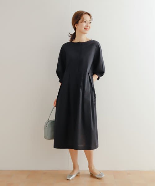 『UR TECH Smart Linen Touch』タックスリーブ切替ワンピース 人気・おすすめ｜使いやすい・旅行におすすめ 品質保証 全国発送