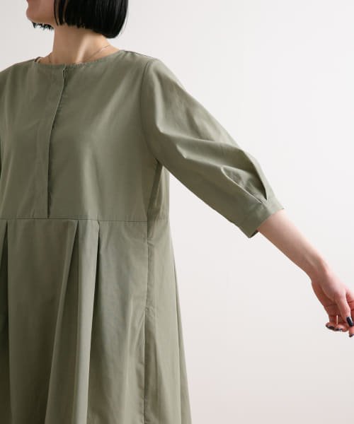 『UR TECH Smart Linen Touch』タックスリーブ切替ワンピース 人気・おすすめ｜使いやすい・旅行におすすめ 品質保証 全国発送