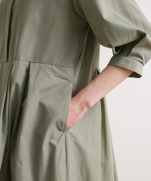 『UR TECH Smart Linen Touch』タックスリーブ切替ワンピース 人気・おすすめ｜使いやすい・旅行におすすめ 品質保証 全国発送