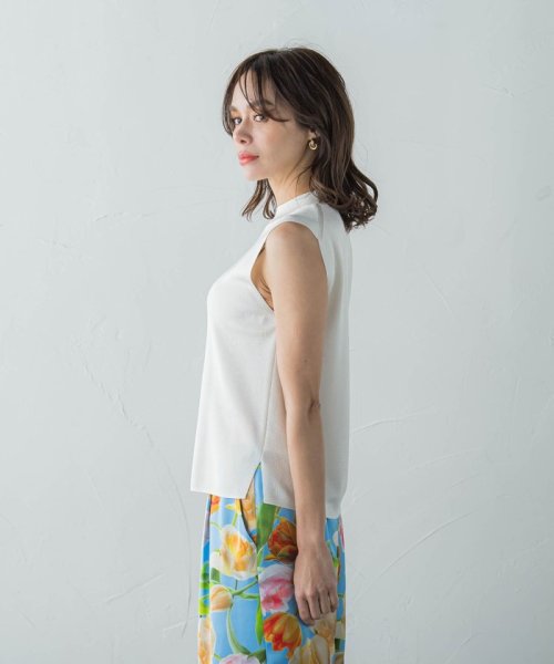 LUCINDAノースリーブニット≪手洗い可能≫ OCQ1498193467(11440円)