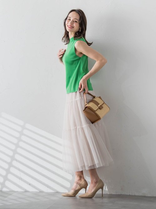 LUCINDAノースリーブニット≪手洗い可能≫ OCQ1498193467(11440円)