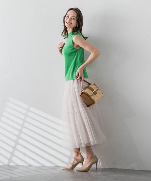 LUCINDAノースリーブニット≪手洗い可能≫ OCQ1498193467(11440円)