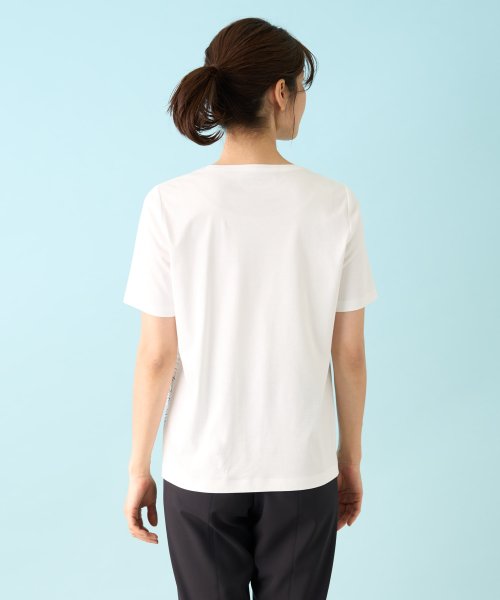 Leilian PLUS HOUSE(レリアンプラスハウス)/リーフ柄Tシャツ【ROCHAS Premiere】/img04