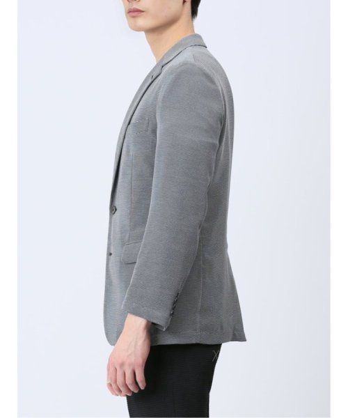 からみ調 スリムフィット 2ボタンジャケット グレー メンズ セットアップ ジャケット ビジネス カジュアル アウター ライトアウター 通勤 仕事 スリムフィット 2ボタンジャケット