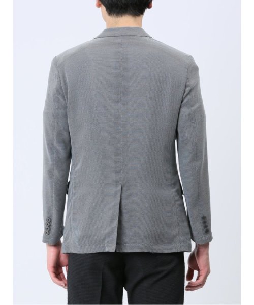からみ調 スリムフィット 2ボタンジャケット グレー メンズ セットアップ ジャケット ビジネス カジュアル アウター ライトアウター 通勤 仕事 スリムフィット 2ボタンジャケット