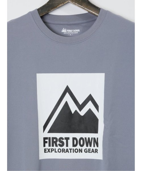 GRAND-BACK(グランバック)/【大きいサイズ】ファーストダウン/FIRST DOWN 軽量撥水 クルーネック半袖Tシャツ/img02