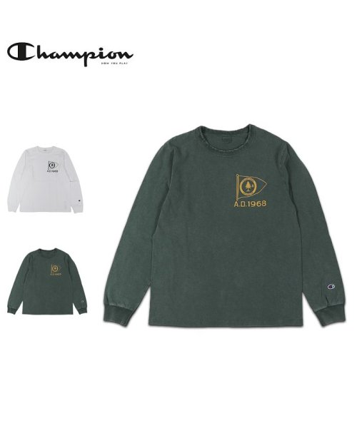 CHAMPION(チャンピオン)/チャンピオン Champion Tシャツ 長袖 ロンT カットソー メンズ LONG SLEEVE T－SHIRT オフ ホワイト モスグリーン C3－Z410/img01