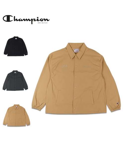 CHAMPION(チャンピオン)/チャンピオン Champion コーチジャケット アウター アクションスタイル メンズ レディース COACH JACKET ブラック チャコール ベージュ 黒/img01