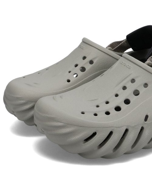 crocs(クロックス)/ クロックス crocs サンダル クロッグサンダル エコー メンズ レディース ECHO CLOG ブラック アイボリー グレー 黒 207937/img06