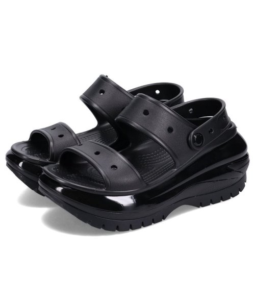 crocs(クロックス)/クロックス crocs サンダル ストラップサンダル メガ クラッシュ レディース 厚底 MEGA CRUSH SANDAL ブラック 黒 207989/img08