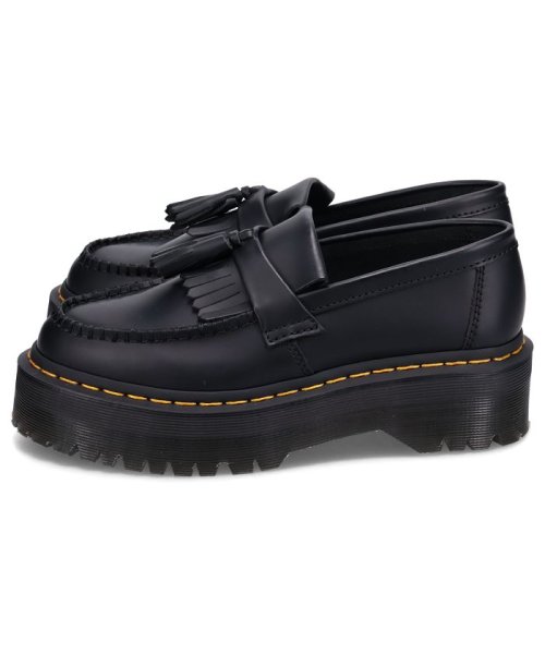 ドクターマーチン Dr.Martens タッセルローファー エイドリアン クアッド レディース 厚底 ADRIAN QUAD TASSEL LOAFER ブラッ QUAD Martens ADRIAN ドクターマーチン Dr TASSEL LOAFER