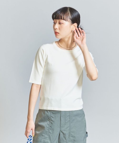 BEAUTY&YOUTH UNITED ARROWS(ビューティーアンドユース　ユナイテッドアローズ)/【WEB限定】麻ブレンド ハイゲージ コンパクトニットプルオーバー －ウォッシャブル－/img06