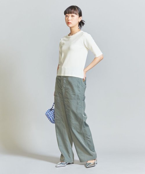 BEAUTY&YOUTH UNITED ARROWS(ビューティーアンドユース　ユナイテッドアローズ)/【WEB限定】麻ブレンド ハイゲージ コンパクトニットプルオーバー －ウォッシャブル－/img09