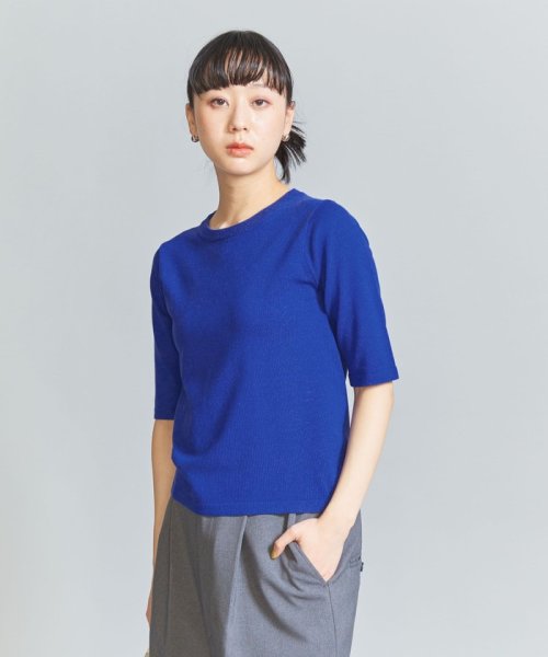 BEAUTY&YOUTH UNITED ARROWS(ビューティーアンドユース　ユナイテッドアローズ)/【WEB限定】麻ブレンド ハイゲージ コンパクトニットプルオーバー －ウォッシャブル－/img16