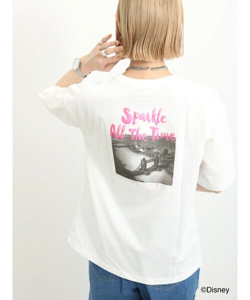 Samansa Mos2 blue(サマンサモスモス ブルー)/【Disney】ピーター・パン/箔プリントTシャツ/img24