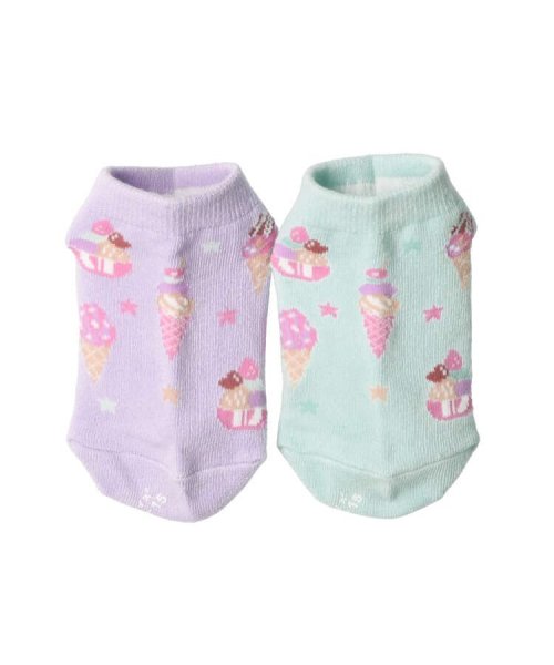 Foret)　B33313(505997945)　Foret　アイス柄アンクルソックス・靴下　子供服】　キッズフォーレ(Kids　14cm～20cm　Kids　(キッズフォーレ)　MAGASEEK