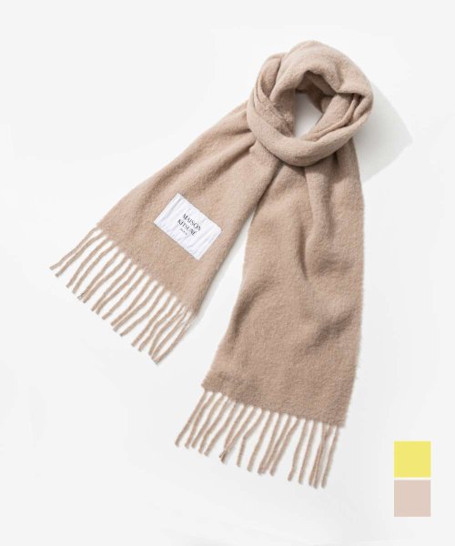 MAISON KITSUNE(メゾンキツネ)/メゾンキツネ MAISON KITSUNE LW06206WA0022 スカーフ BABY ALPACA PLAIN SCARF メンズ マフラー ウール プレ/img01