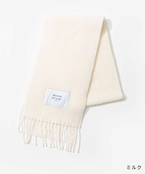 MAISON KITSUNE(メゾンキツネ)/メゾンキツネ MAISON KITSUNE LM06206WA0022 スカーフ BABY ALPACA PLAIN SCARF メンズ マフラー ウール プレ/img03