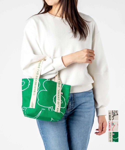 Marimekko(マリメッコ)/マリメッコ Marimekko 092707 トートバッグ Carrier Mini Piirto Unikko bag レディース ウニッコ 60周年 バッグ/img01