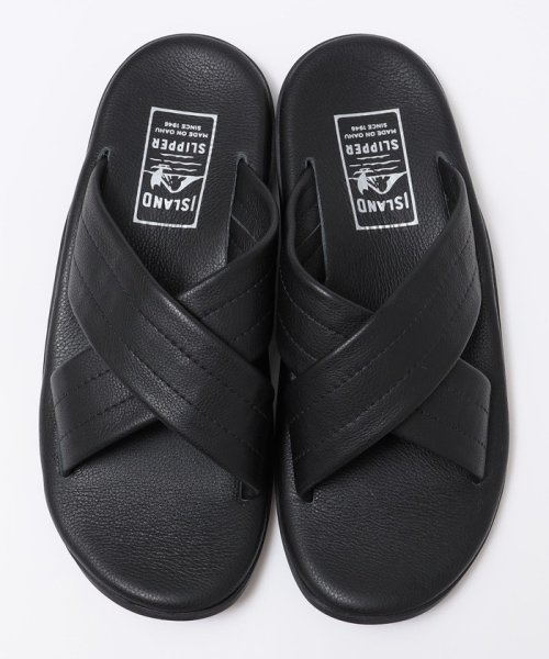 SHIPS MEN(シップス　メン)/【SHIPS 別注】ISLANDSLIPPER: クロス レザー サンダル/img03