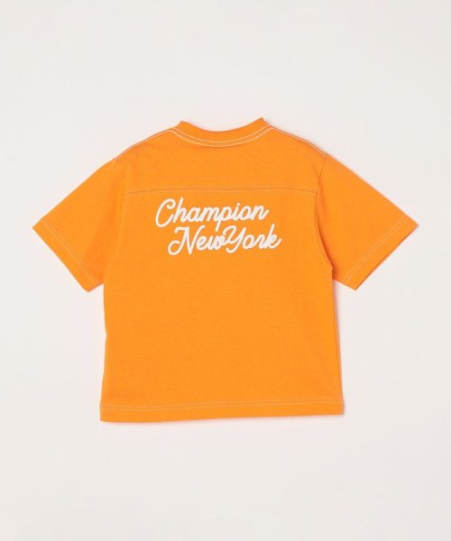 SHIPS any WOMEN(シップス　エニィ　ウィメン)/CHAMPION: チェーン刺繍 バックプリント フットボール Tシャツ<KIDS>/img01