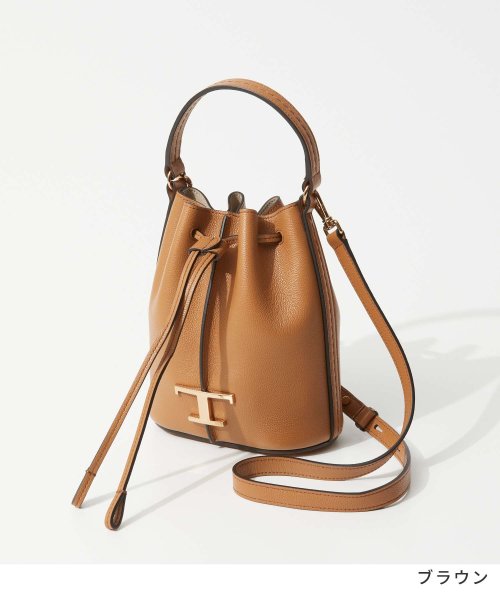 トッズ TODS XBWTSAQ0000 Q8E ショルダーバッグ AMANDA レディース バッグ バケットバッグ レザー マイクロ ハンドバッグ Tタイム LIGHT 長さ また