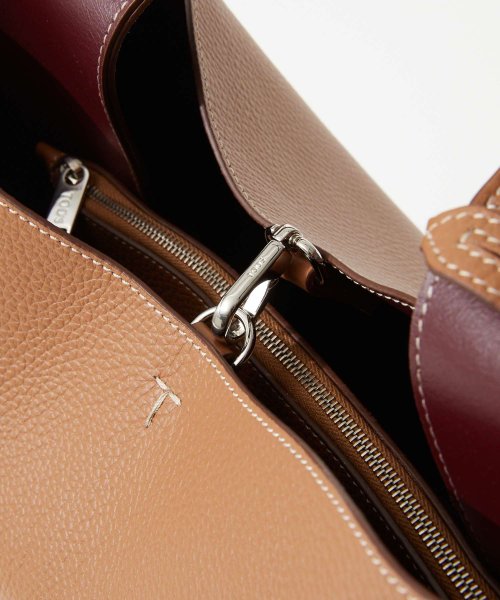 TODS(トッズ)/トッズ TOD'S XBWAPAA9300 QRI トートバッグ FLORIDA DOUBLE レディース バッグ フロリダ ダブル ミディアム レザー ロゴ /img07