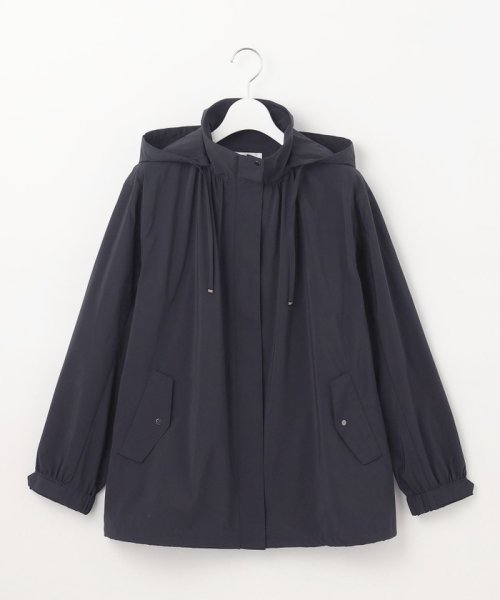【洗える・撥水】マイクロタフタ フーデッド ショート コート  G1900290816(14414円)