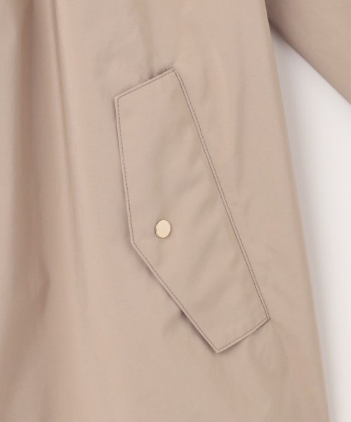 【洗える・撥水】マイクロタフタ フーデッド ショート コート  G1900290816(14414円)