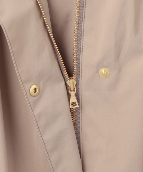 【洗える・撥水】マイクロタフタ フーデッド ショート コート  G1900290816(14414円)