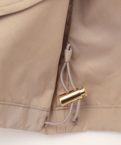 【洗える・撥水】マイクロタフタ フーデッド ショート コート  G1900290816(14414円)