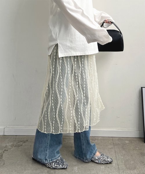 セール】シースルーレースラップスカート(505999124) | フューティア  