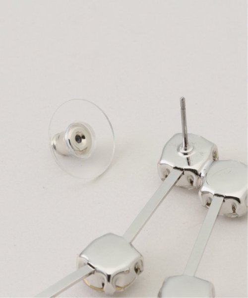 【Kenneth Jay Lane/ケネス ジェイ レーン】2row drop pierced earri：ピアス ジェイ Kenneth Jay Lane/ケネス レーン