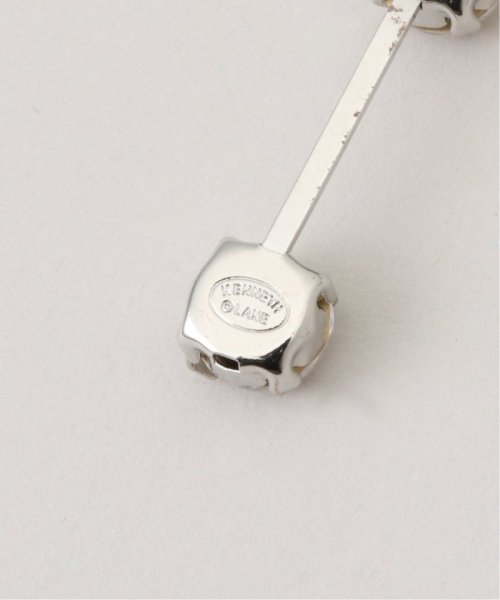 【Kenneth Jay Lane/ケネス ジェイ レーン】2row drop pierced earri：ピアス ジェイ Kenneth Jay Lane/ケネス レーン