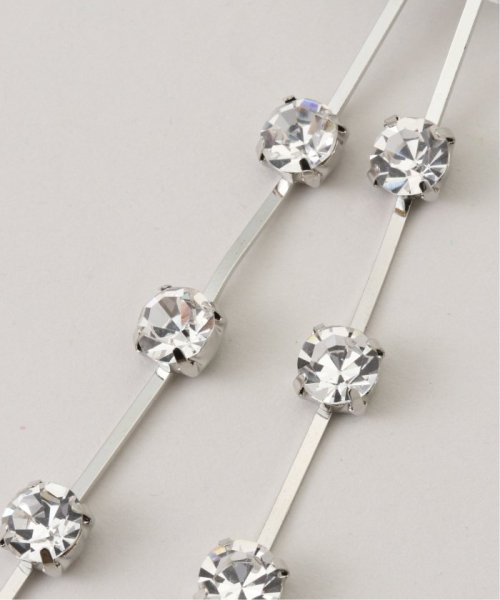 【Kenneth Jay Lane/ケネス ジェイ レーン】2row drop pierced earri：ピアス ジェイ Kenneth Jay Lane/ケネス レーン