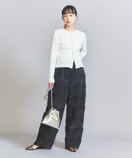 BEAUTY&YOUTH UNITED ARROWS(ビューティーアンドユース　ユナイテッドアローズ)/【WEB限定】フェイクパールスナップボタン リブカーディガン －ウォッシャブル－/img07