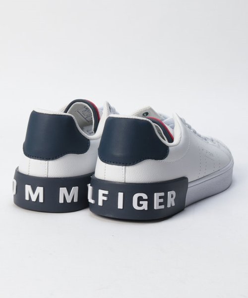 TOMMY HILFIGER(トミーヒルフィガー)/【TOMMY HILFIGER/トミーヒルフィガー】シューズ スニーカー メンズ シンプル ローカット ホワイト ブラック レースアップ ロゴ tmREZMON/img02