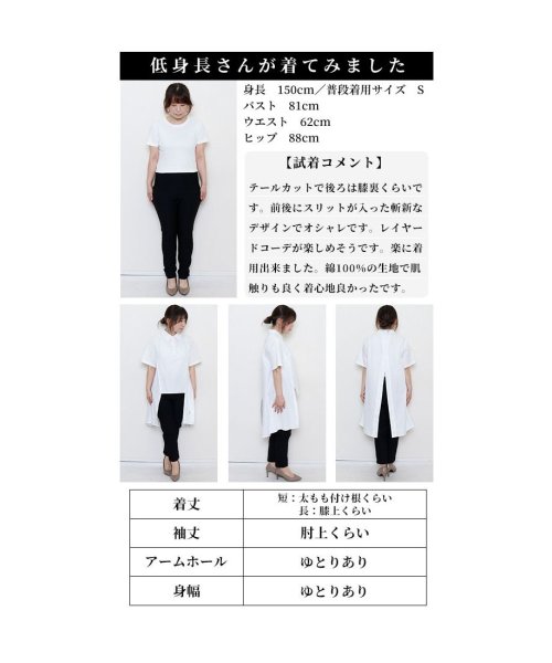 Sawa a la mode(サワアラモード)/レディース 大人 上品 ハンサムレディに仕上がる燕尾風変形シャツ【3月14日20時販売新作】/img24