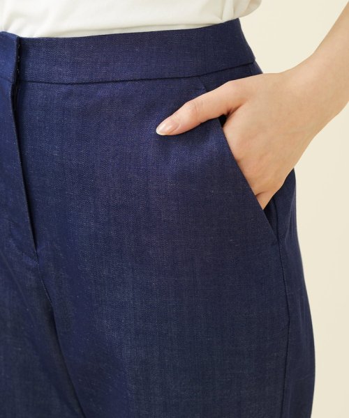 テンセルデニムストレートパンツ