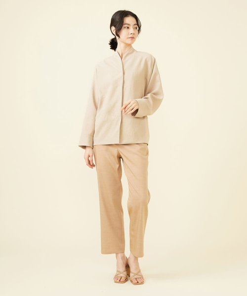 テンセルデニムストレートパンツ