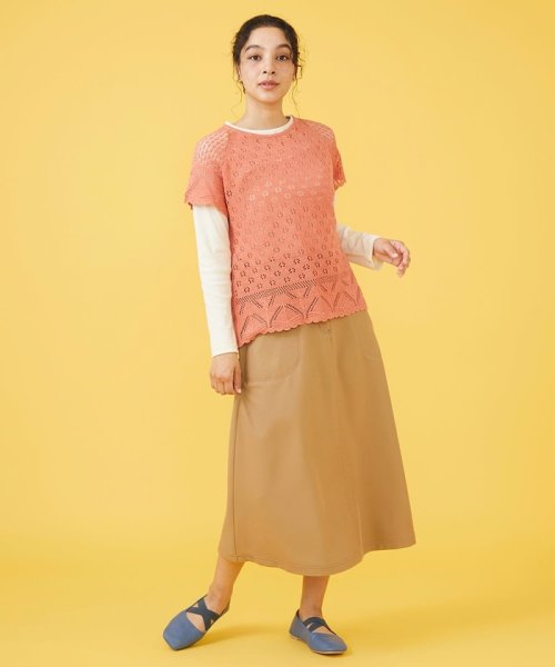 Jocomomola(ホコモモラ)/TRツイル 刺繍スカート/img11