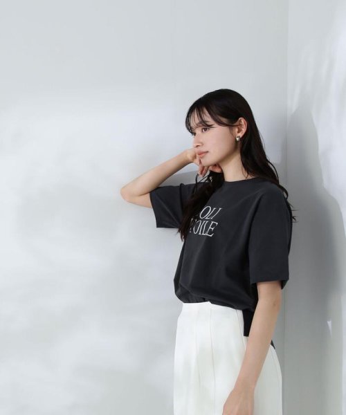 NATURAL BEAUTY BASIC(ナチュラルビューティーベーシック)/クラシックロゴボクシーTシャツ/img06