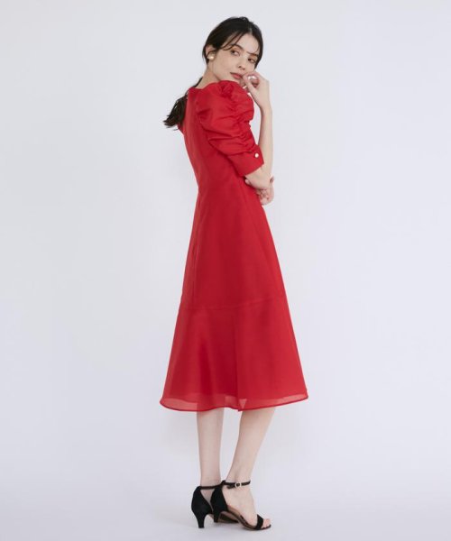 《M Maglie le cassetto》ギャザースリーブワンピース Maglie le