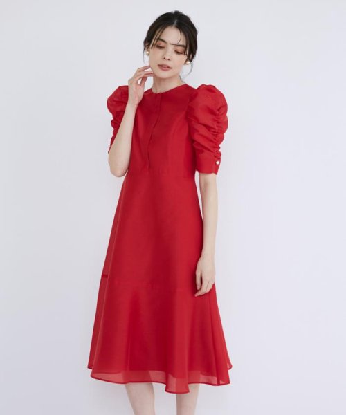《M Maglie le cassetto》ギャザースリーブワンピース Maglie le