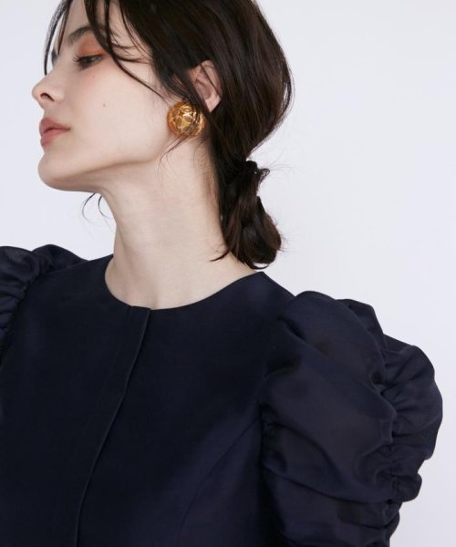 《M Maglie le cassetto》ギャザースリーブワンピース Maglie le